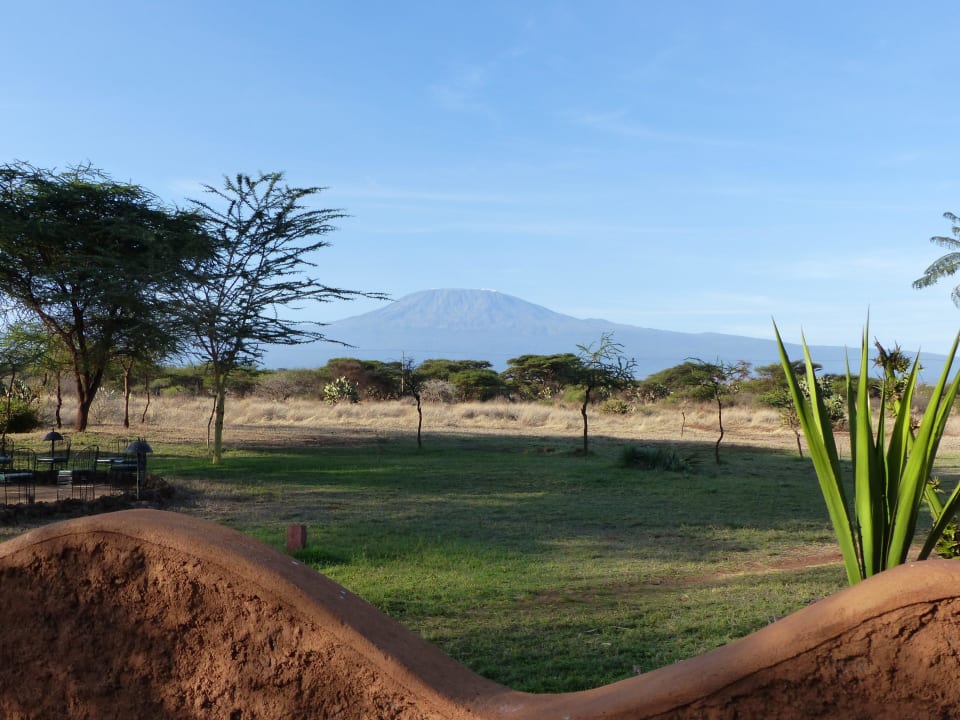 Sicht vom Restaurant Hotel Amboseli Sopa Lodge