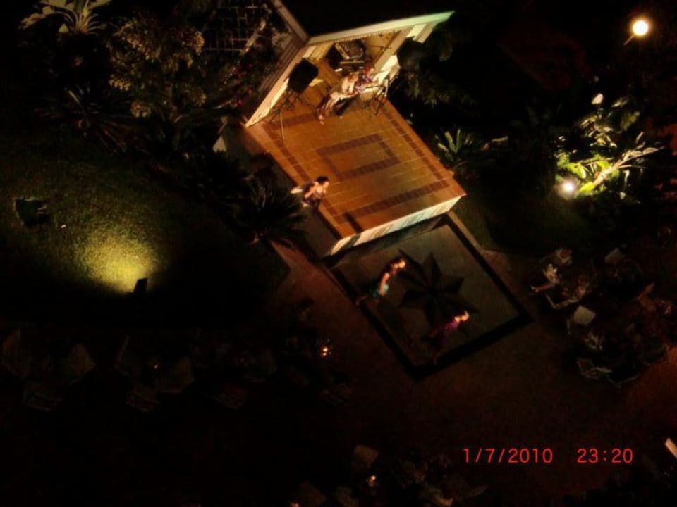 Das ist von der Terrasse aufgenommen Hotel Riu Palace Palmeras