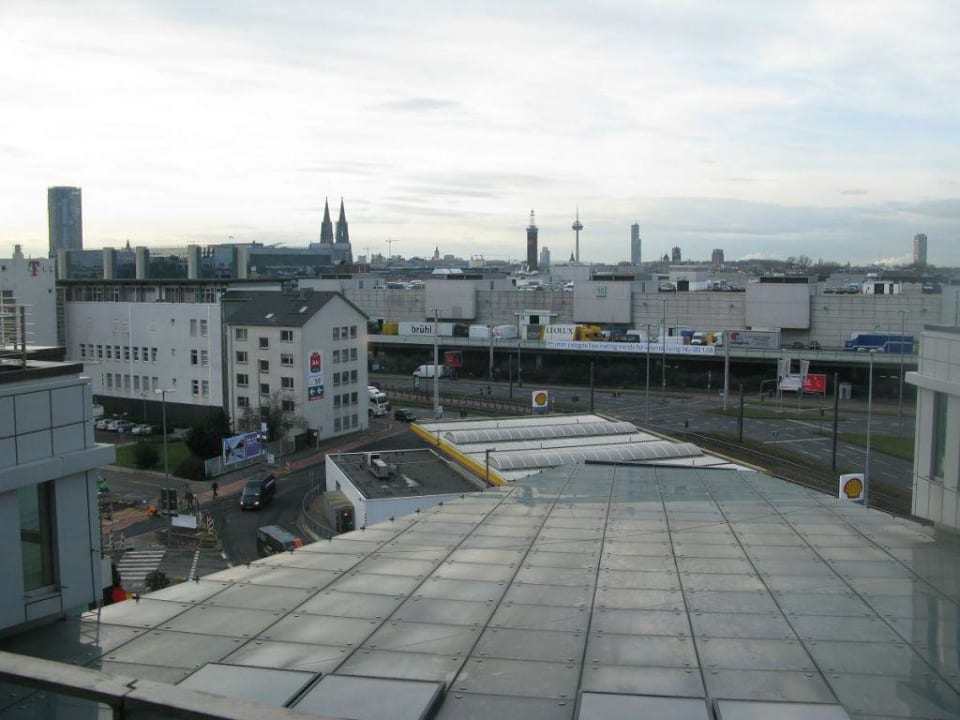 Aussicht aus unserem Zimmer Radisson Blu Hotel Köln