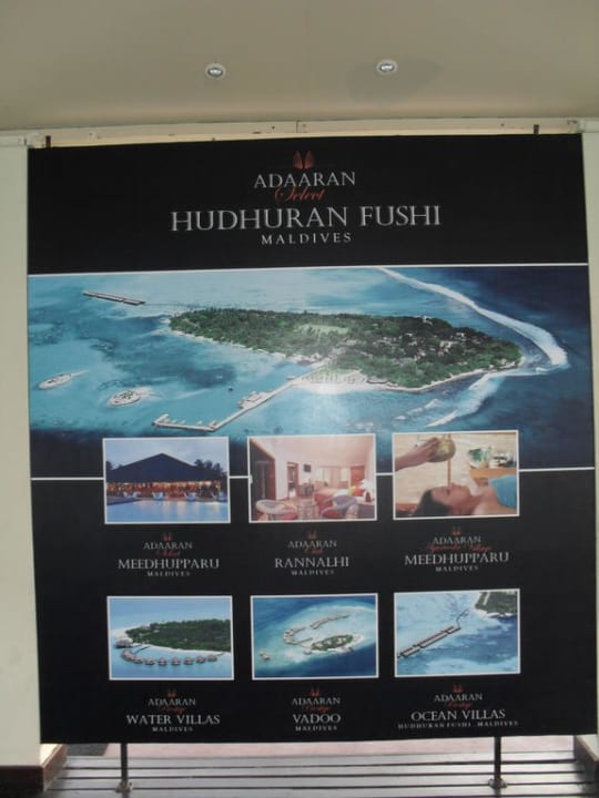 Übersichtskarte Insel Adaaran Select Hudhuran Fushi - Premium All Inclusive