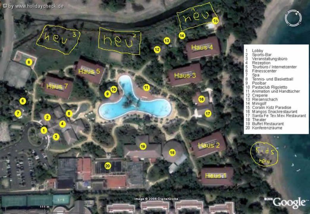 Lageplan Oasis Marien mit Neubauten Marien Puerto Plata