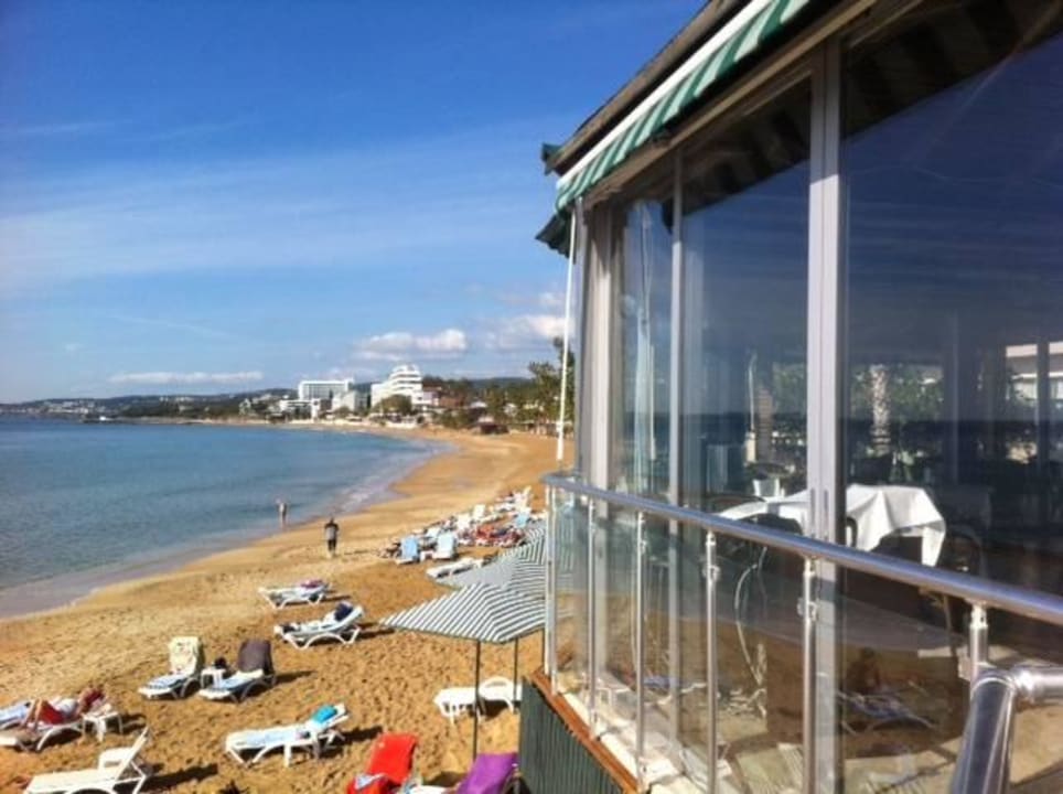 Von der Raucherterrasse Aska Hotel Just in Beach