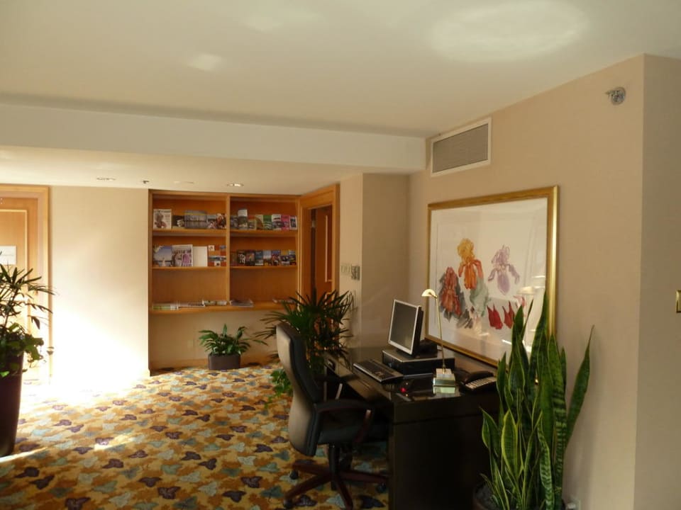 Internet Ecke in der Lounge Hotel The Fairmont Waterfront