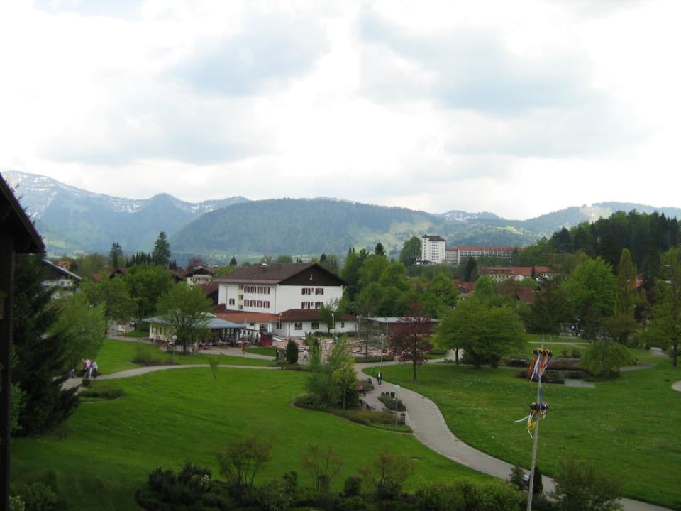 Blick vom Balkon Parkhotel Oberstaufen