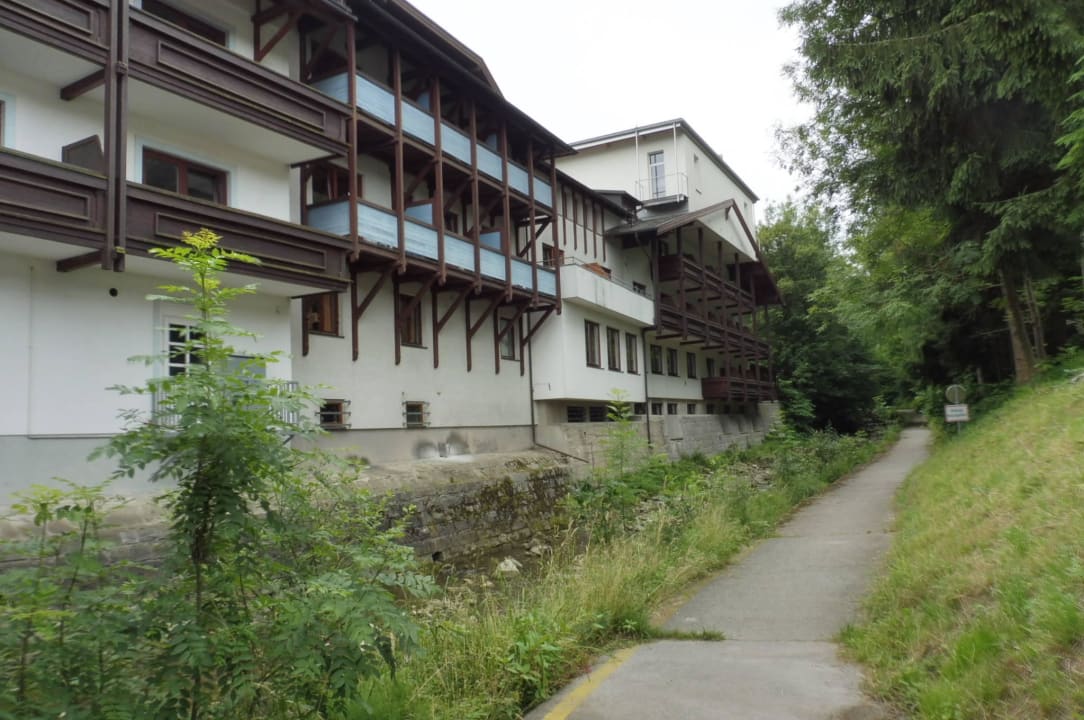 Der hintere Erweiterungsbau Hotel Zur Post Laaben