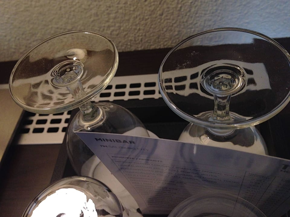 Dreckige Gläuser NH Collection Salzburg City