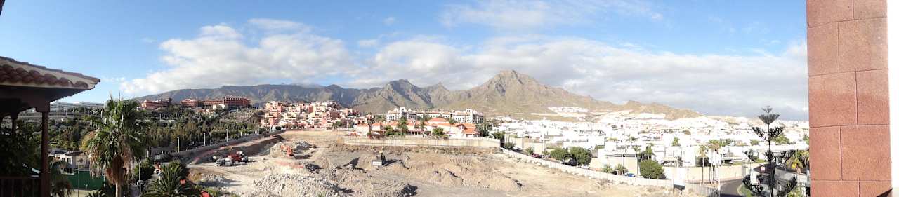 Ausblick Richutng Landseite (Baustelle) Gran Tacande Wellness & Relax Costa Adeje