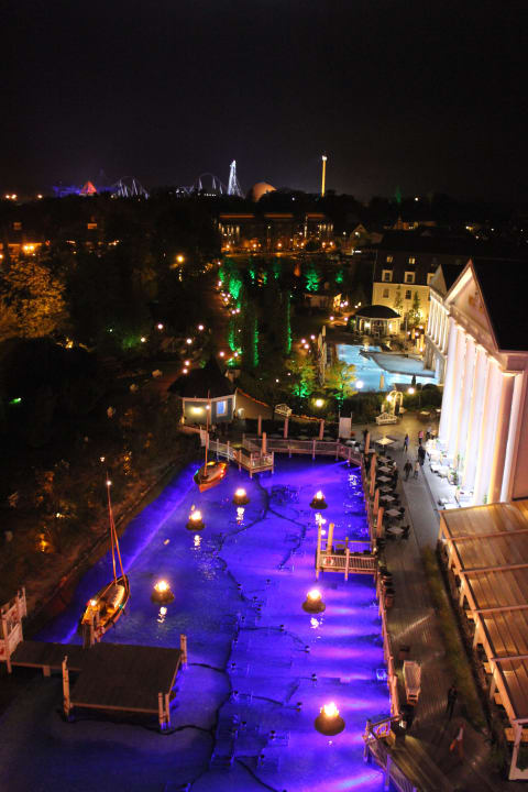 Alles sehr schön beleuchtet Hotel Bell Rock Europa-Park