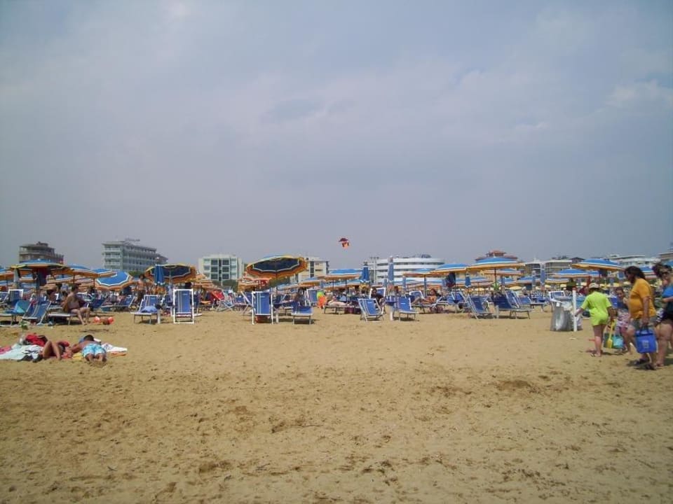 Strandabteil des Hotels Hotel Garni Renania