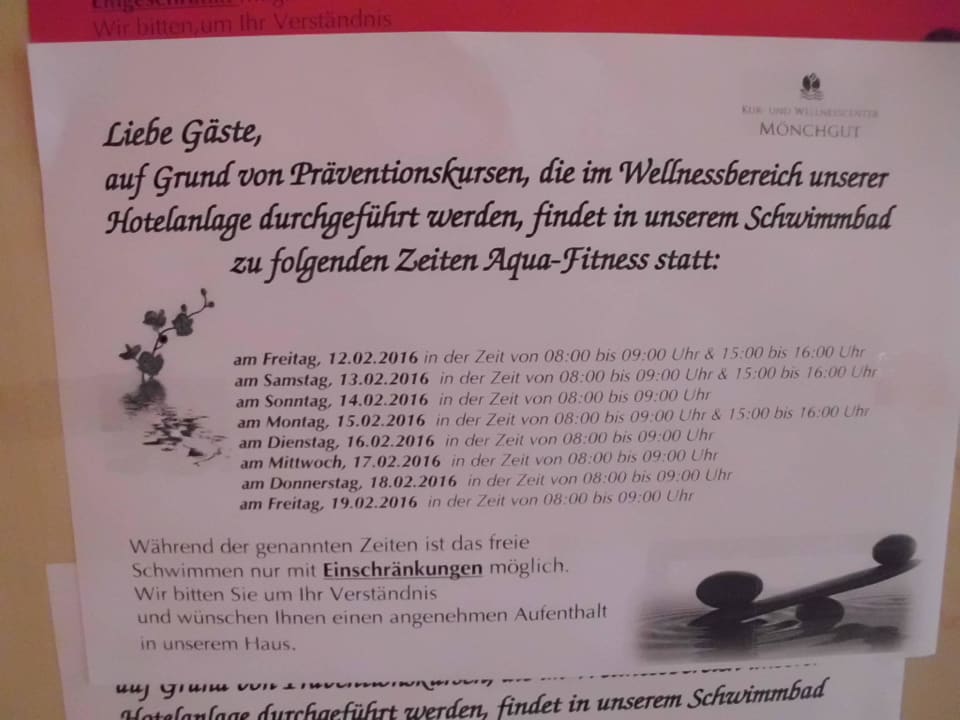 Gesperrtes Hallenbad AKZENT Waldhotel Rügen