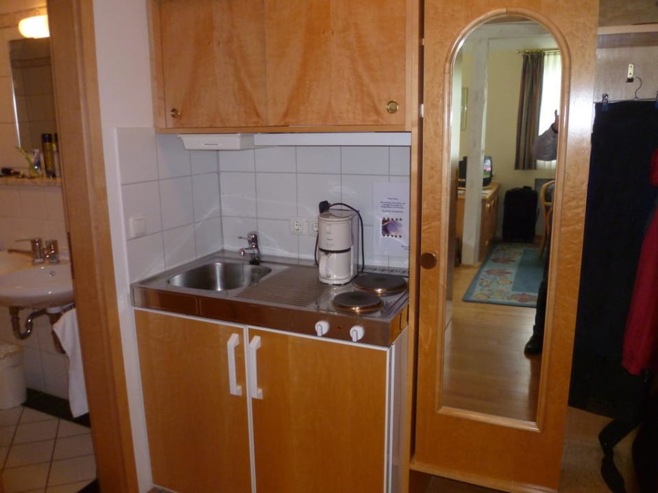 Küchenecke Ferienappartements Grolik