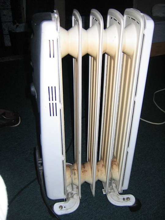 Die "Heizung" unseres Zimmers Hotel Curzon House