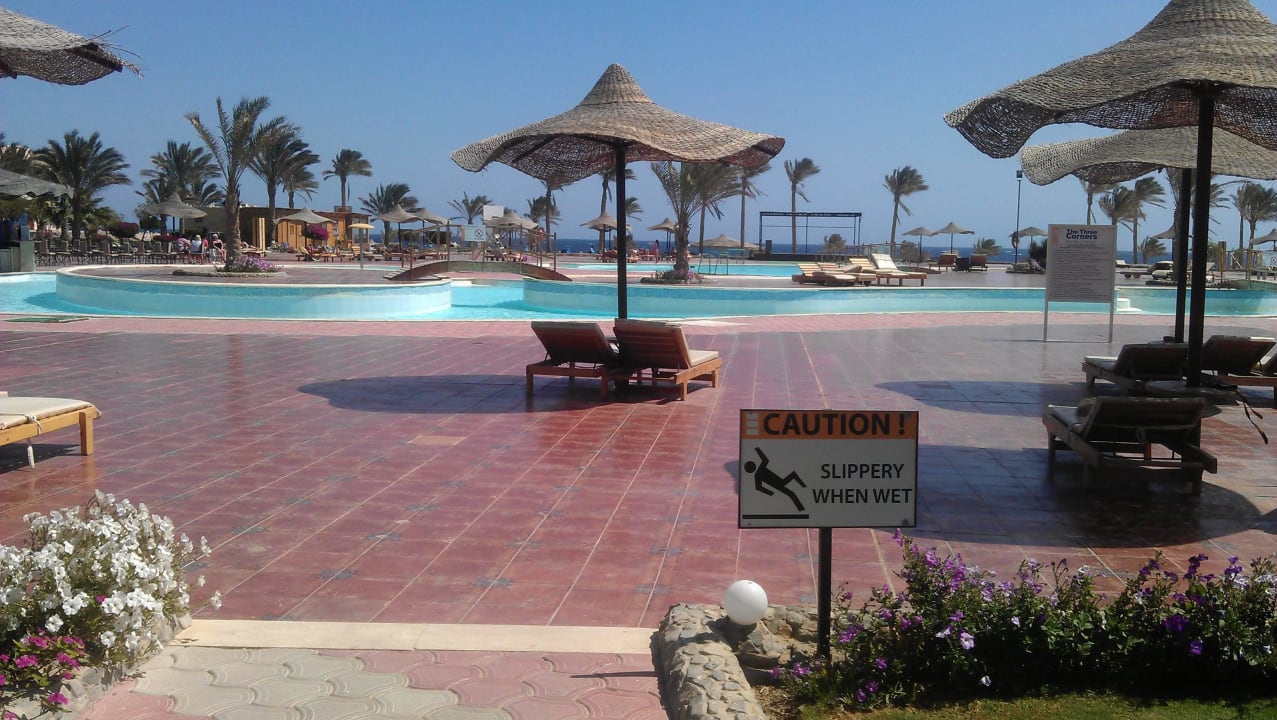 Blick von unserem Balkon Three Corners Sea Beach Resort