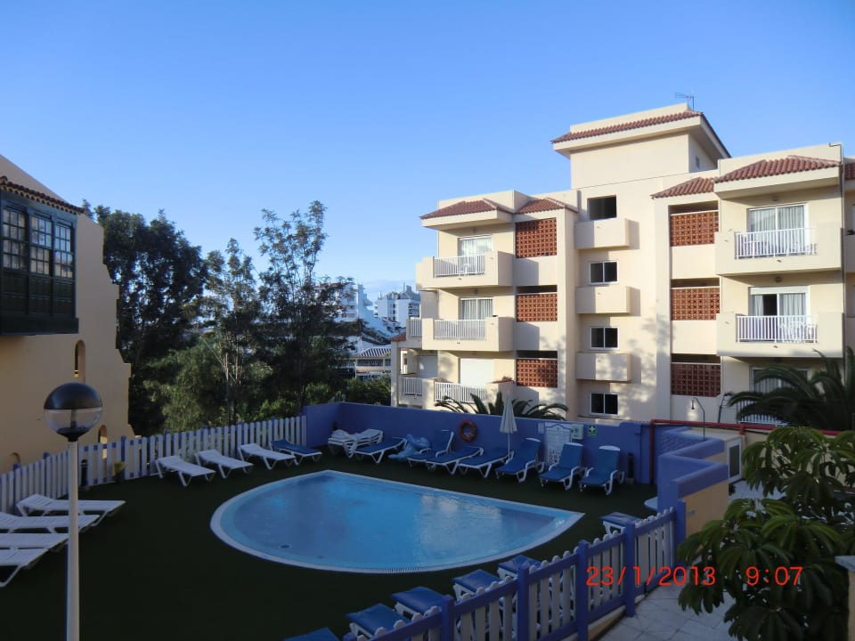 Blick von unserem Balkon Playa Olid Suites & Apartments