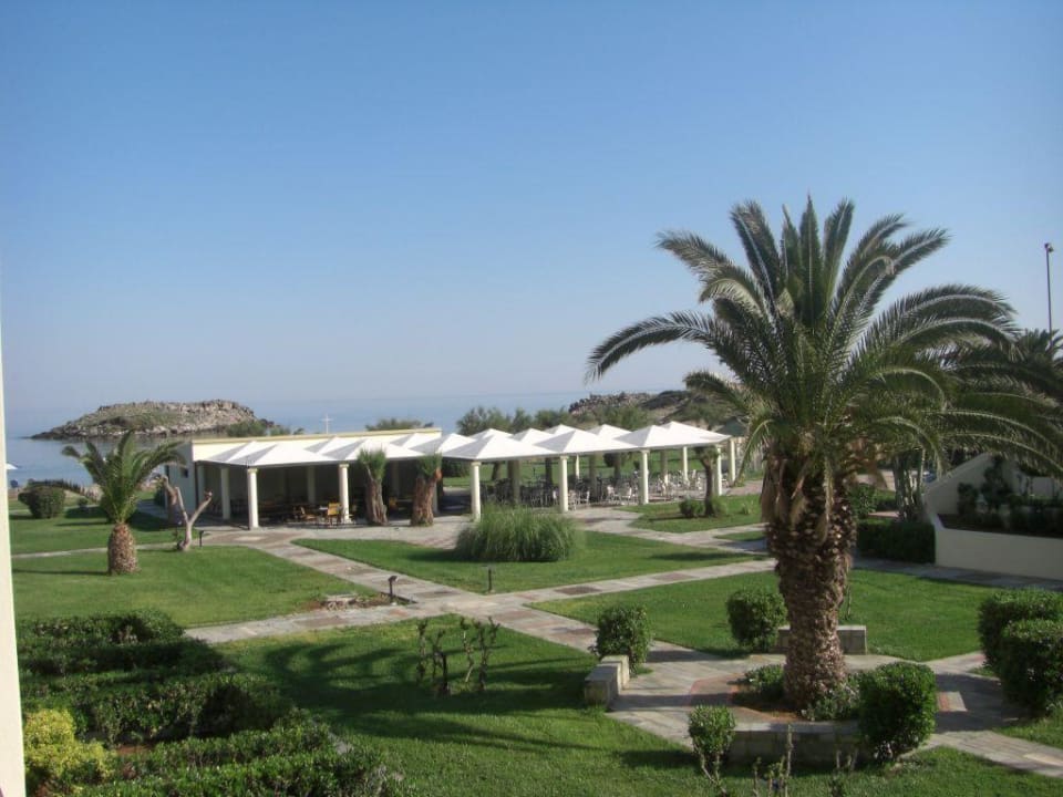Seitlicher Meerblick aus dem Zimmer Grecotel Meli Palace