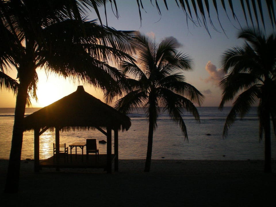 Sunset von der Villa-Terrasse Crown Beach Resort - Adults only