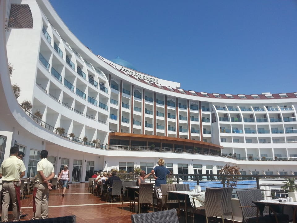 Blick vom Restaurant (draußen) Side Prenses Resort & Spa