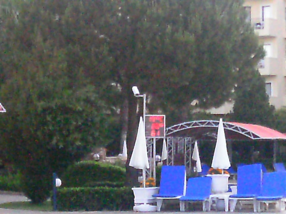 Auf allen Liegen werden morgens Matten verteilt Miramare Queen Hotel