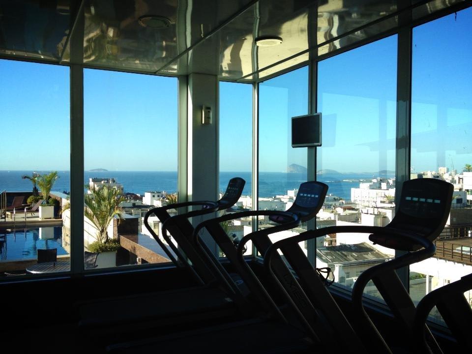 Fitnessroom mit Panoramaaussicht Hotel Royal Rio Palace