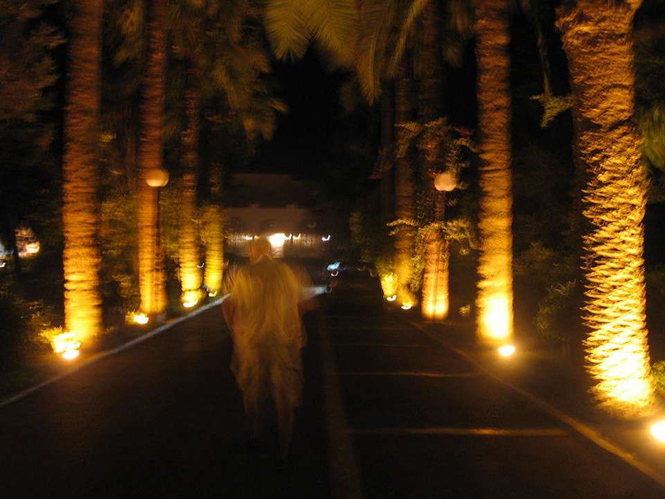 Aus dem Hotel Richtung Straße The Orangers Beach Resort and Bungalows