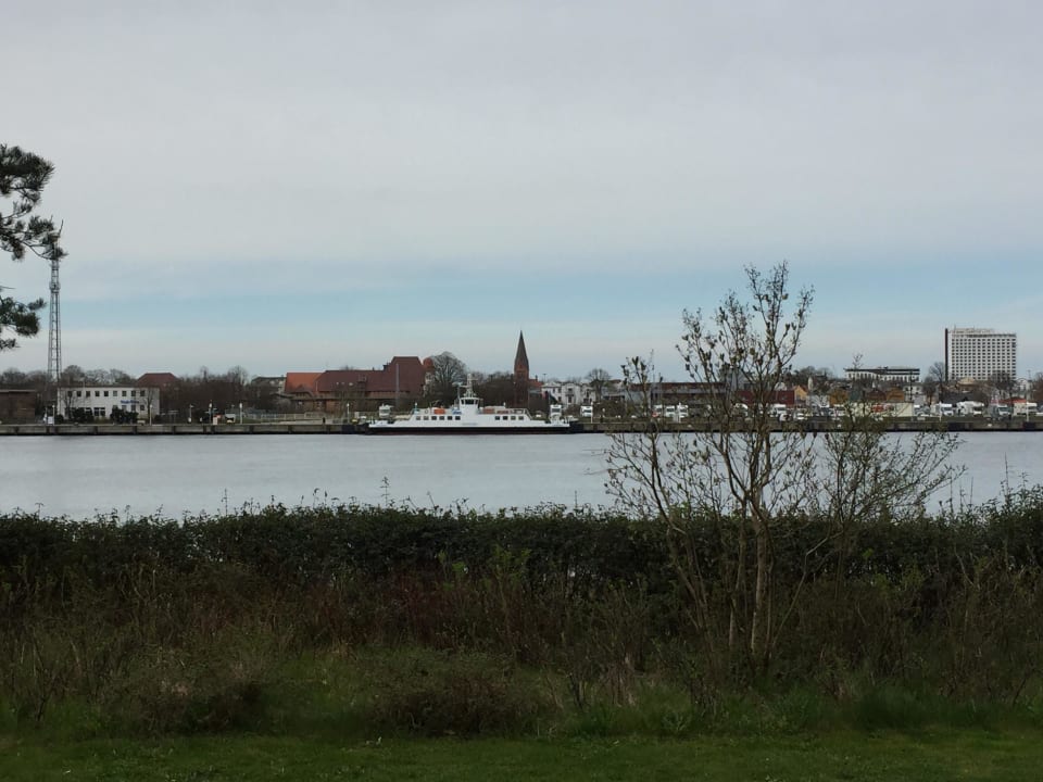 Ausblick von der Terrasse Hotel Yachthafenresidenz Hohe Düne