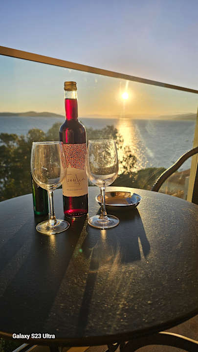 Ausblick Akrathos Beach Hotel