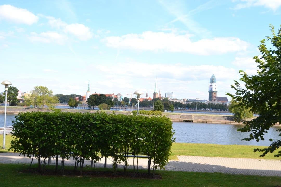 Sunday view from apartment Superior view to Riga over Daugava