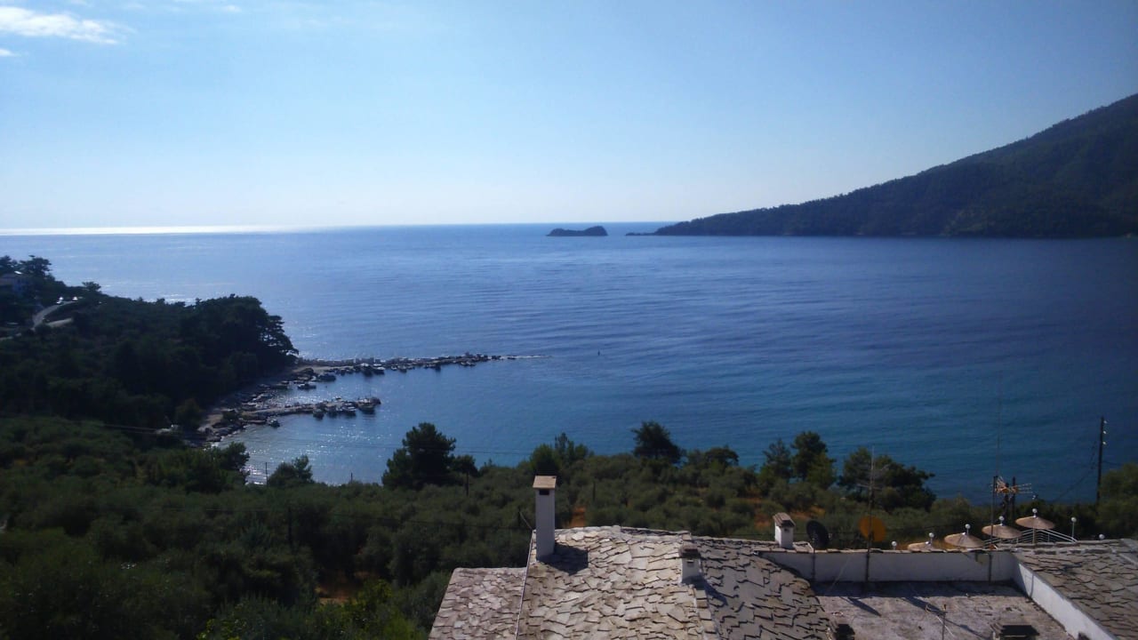 Blick vom Zimmer Hotel Dionysos