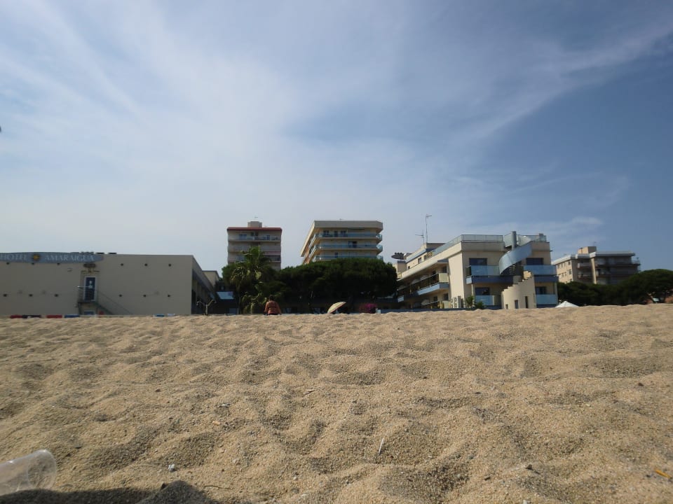 Blick vom Strand aufs Hotel Hotel Amaraigua - Adults only