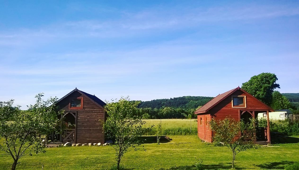 Außenansicht Domki drewniane w Górach Stołowych
