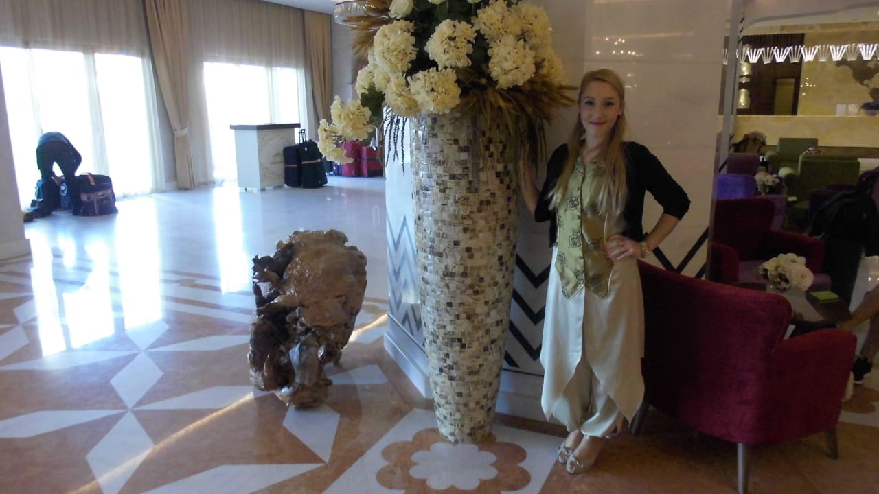 Eine schöne Begrüßung Royal Taj Mahal Hotel