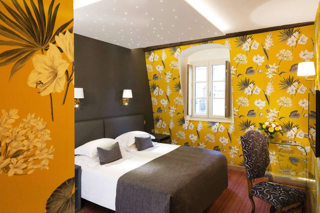 Chambre double à grand lit Hotel Saint-Paul Rive Gauche