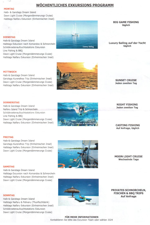 Ausflüge Kuredu Island Resort & Spa