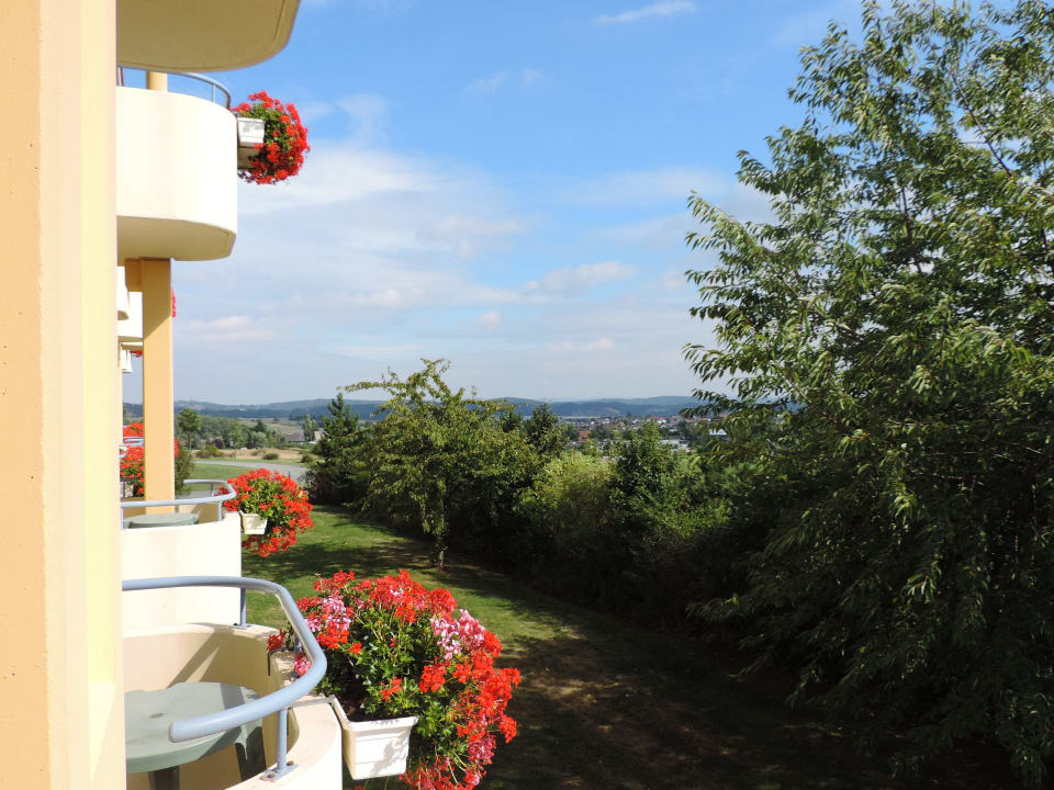 Vom Balkon des Hotelzimmers Center Parcs Park Hochsauerland