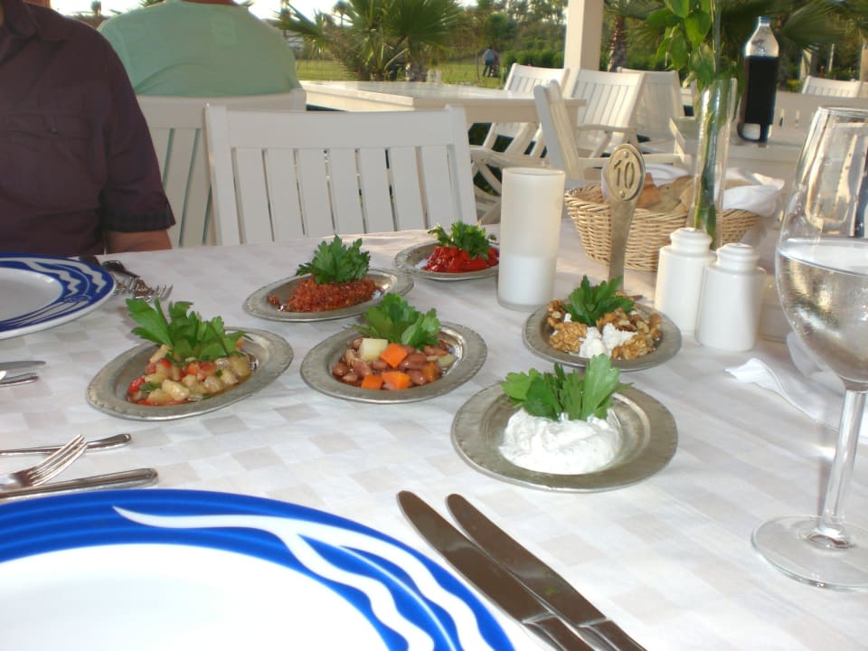 Vorspeisen im türkischen Restaurant Sunis Elita Beach Resort & Spa