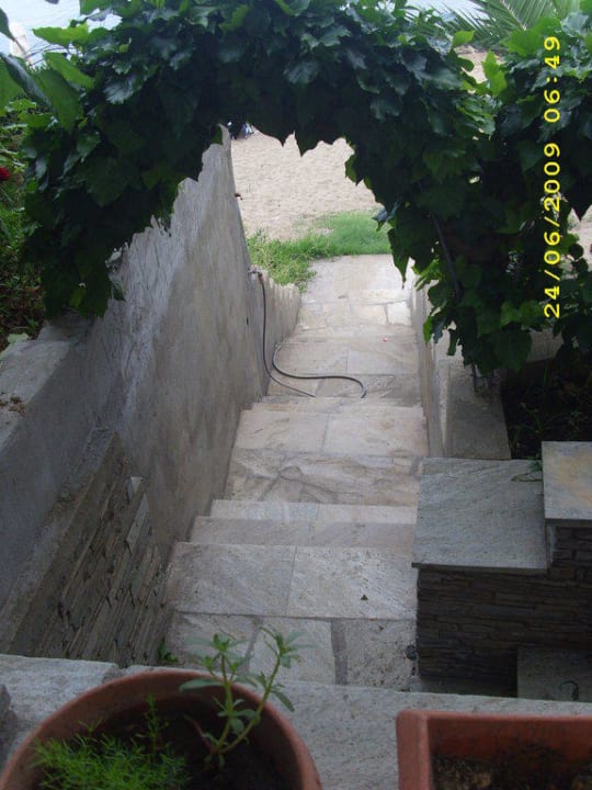Treppe zum Strand Haus des Vaters