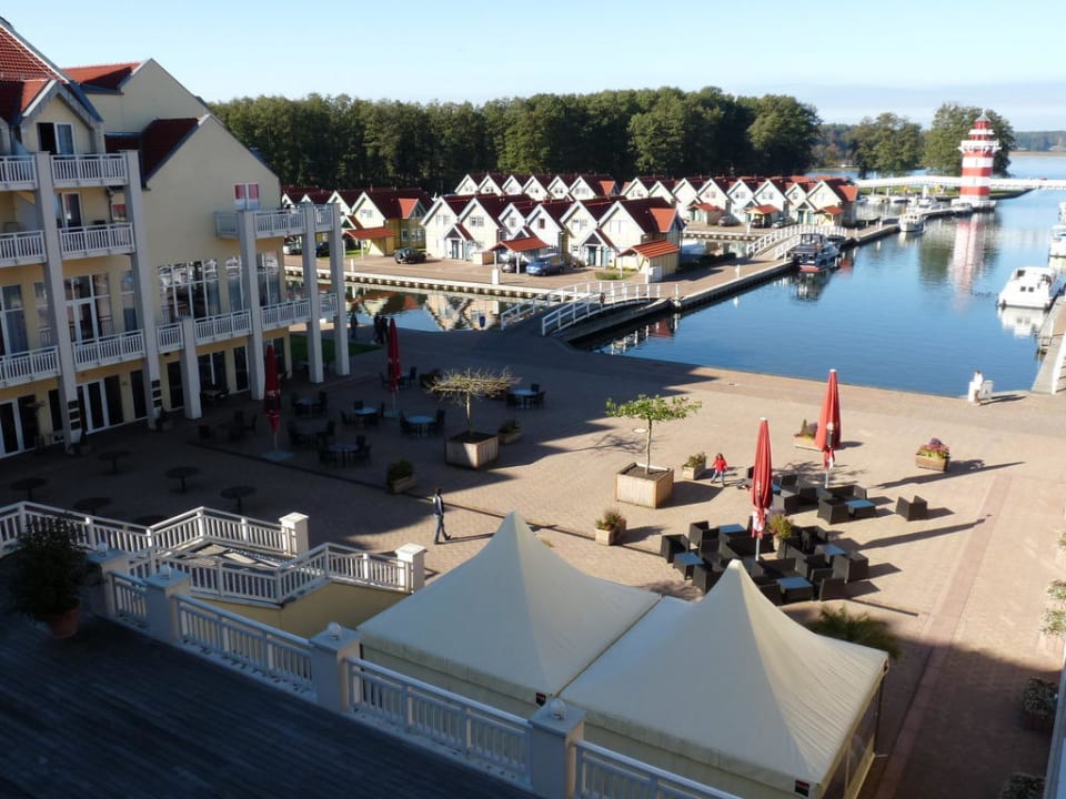 Zimmeraussicht Precise Resort Hafendorf Rheinsberg