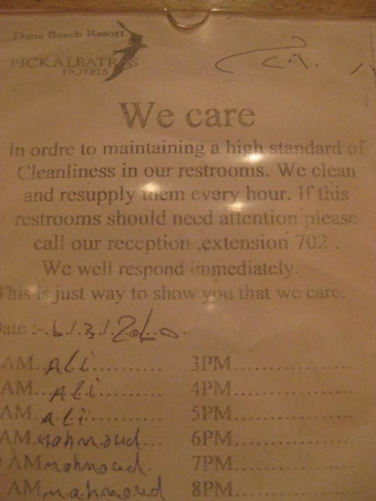 We care! Pickalbatros Dana Beach Resort - Hurghada