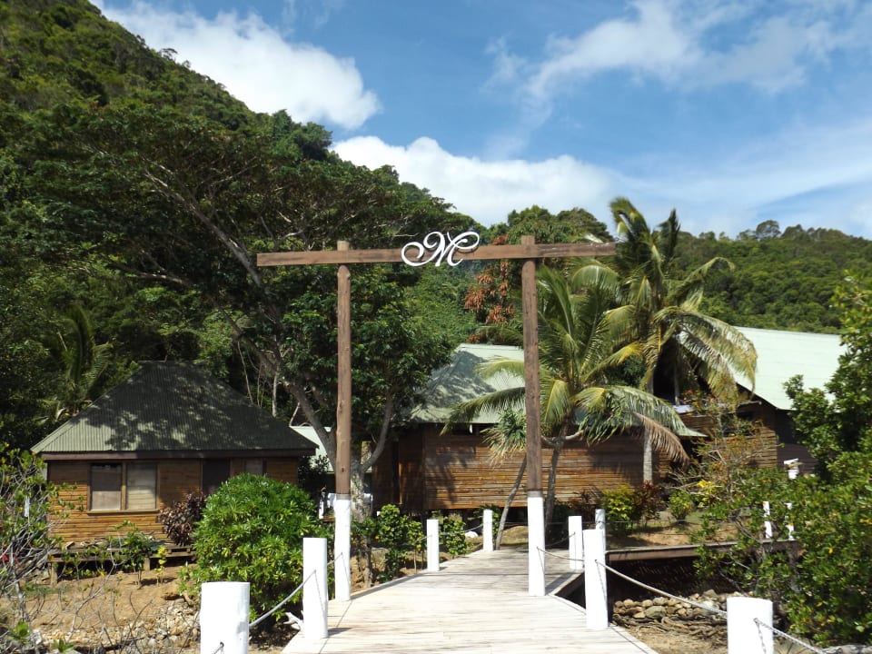 Eingang Maleenga /Meerseite Maleenga Resort