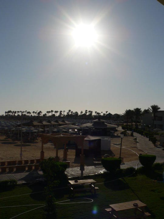 Morgens um 78 auf dem Balkon Pickalbatros Dana Beach Resort - Hurghada