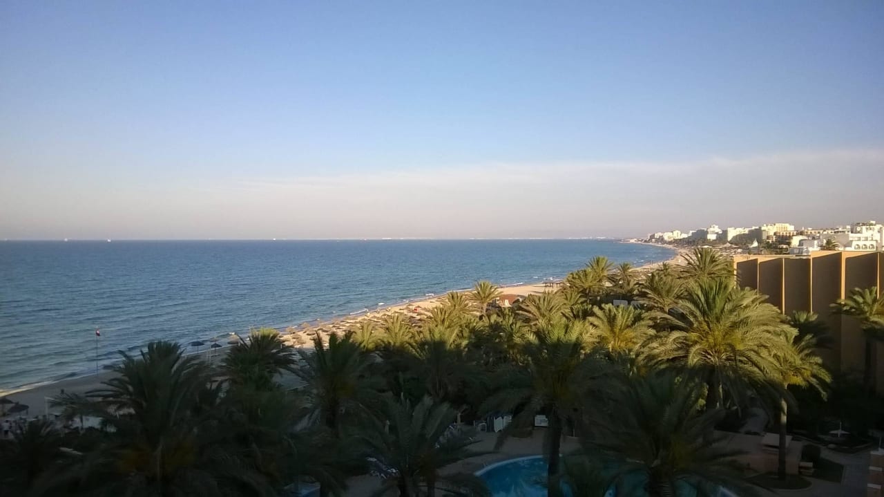 Ausblik vom Zimmer Unser Zimmer El Ksar Resort & Thalasso