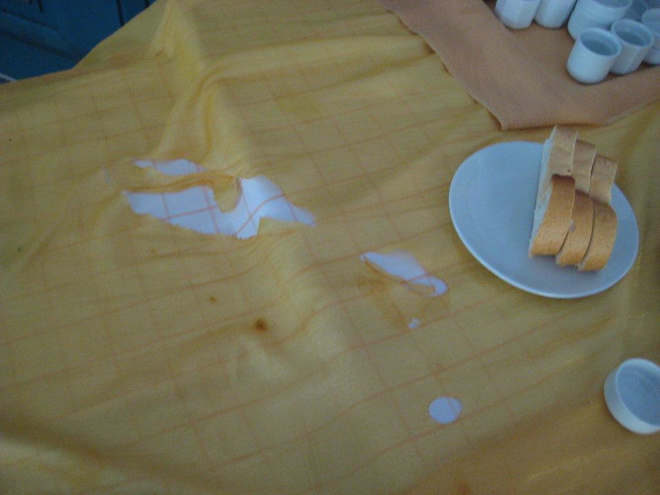 Tischdecke  vom Büffet Hotel XO Alanya