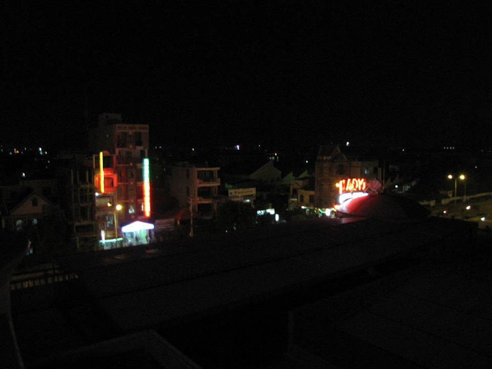 Ausblick bei Nacht Hotel Hoang Yen