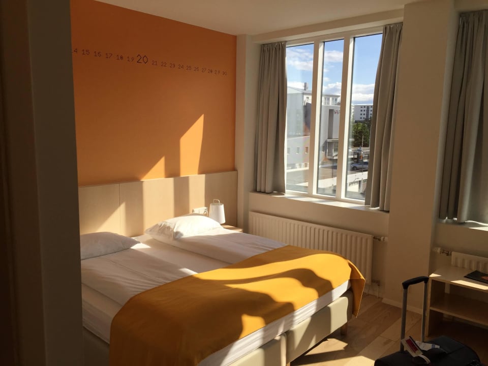 Typische Doppelzimmer Hotel Reykjavik Lights