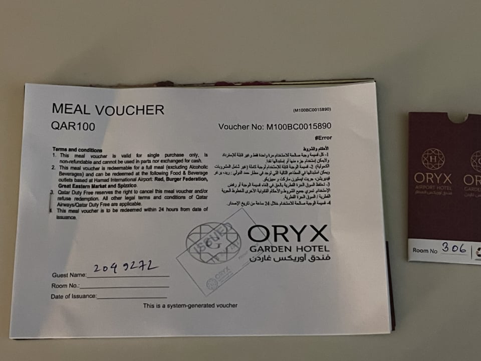 Sonstiges Oryx Airport Hotel