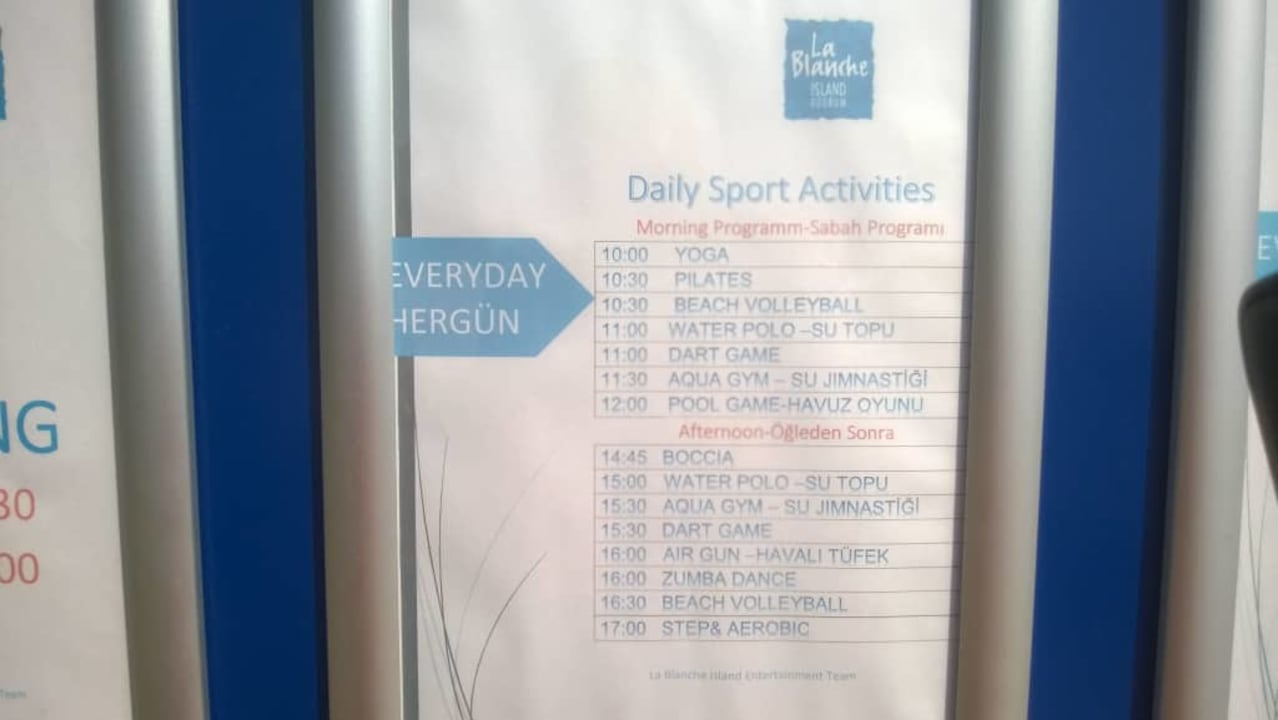 Rozkład jazdy La Blanche Island Bodrum