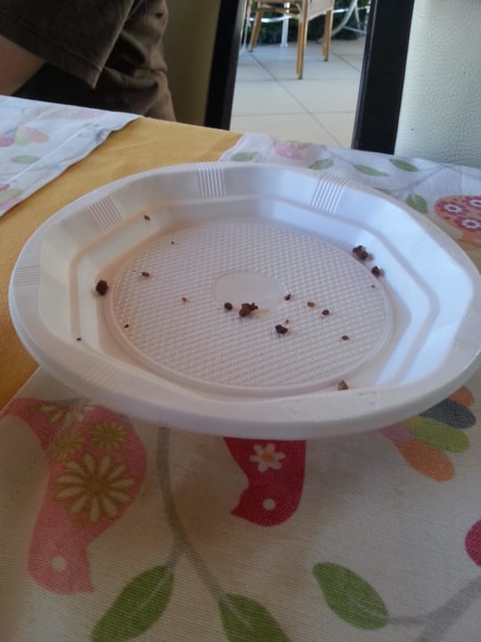 Hochwertiges Porzellan auf der Terrasse Hotel Orfeus Park