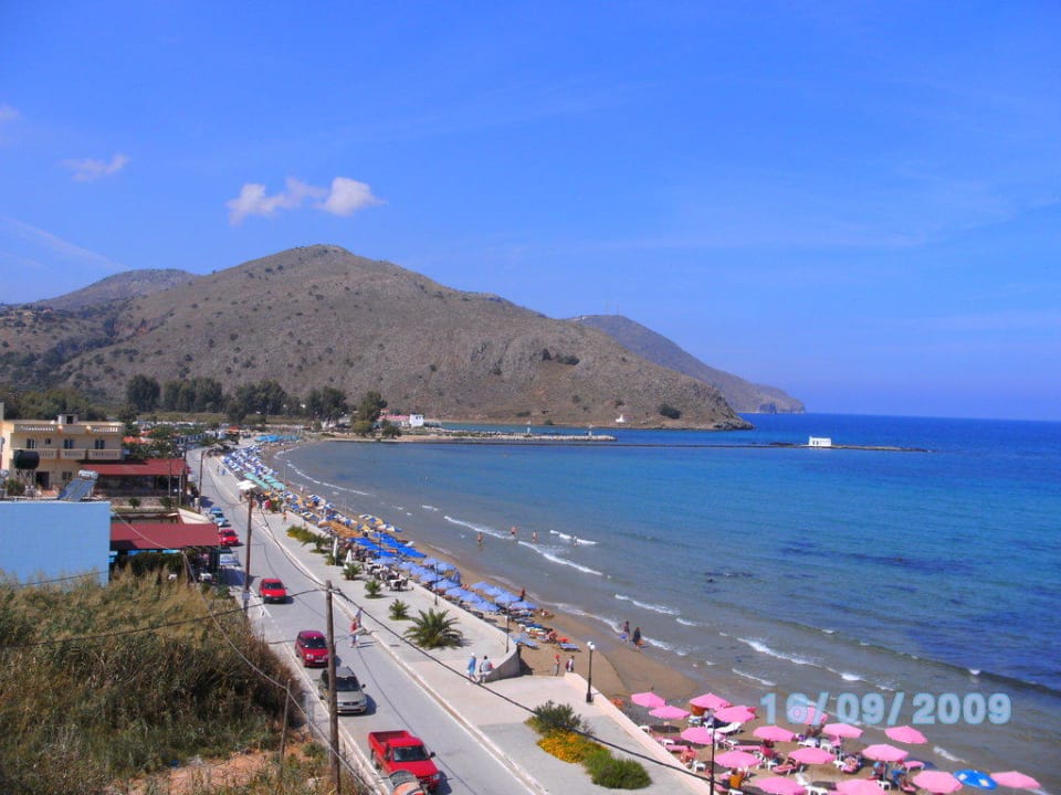 Strandabschnitt Corissia Beach Hotel