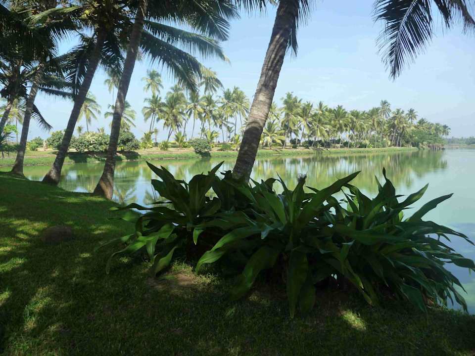 Kleiner Hotelsee zwischen Hotel und Strand Hotel Vivanta by Taj Kovalam