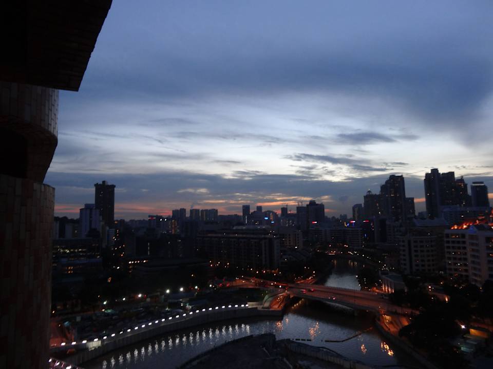 Sonnenuntergang Hotel Novotel Clarke Quay